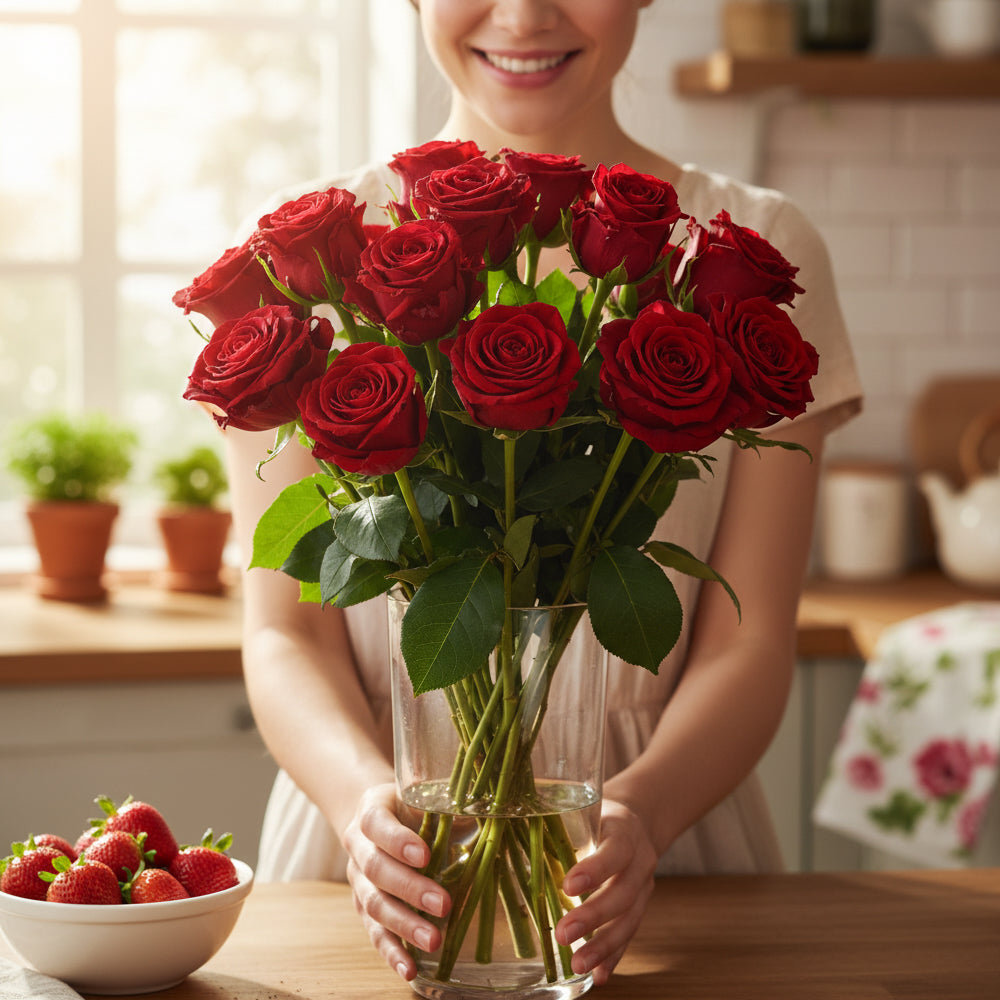 Blooming Heart Roses