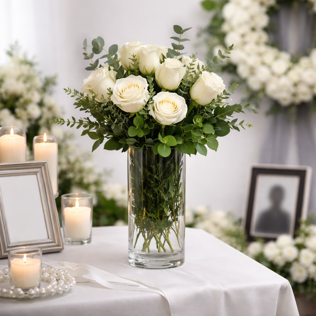Half Dozen White Roses - Flower Delivery New Zealand