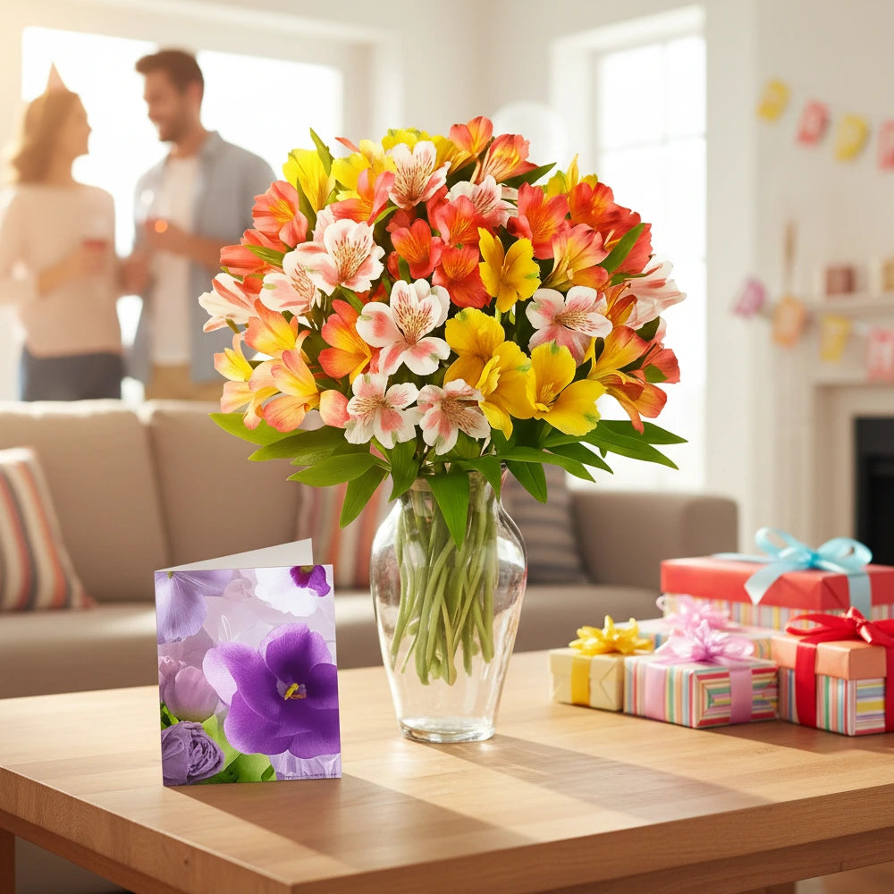 75 Blooms of Alstroemeria - Flower Delivery New Zealand