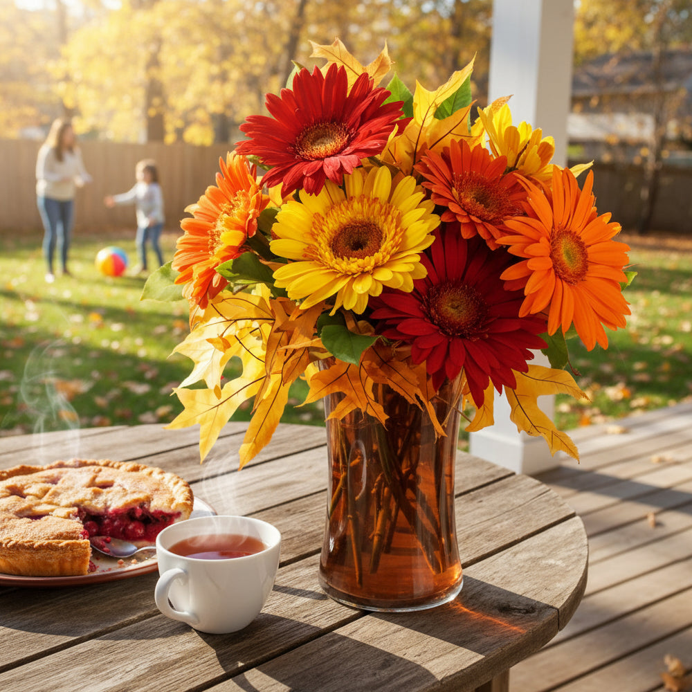 Autumn Gerberas - Flower Delivery New Zealand
