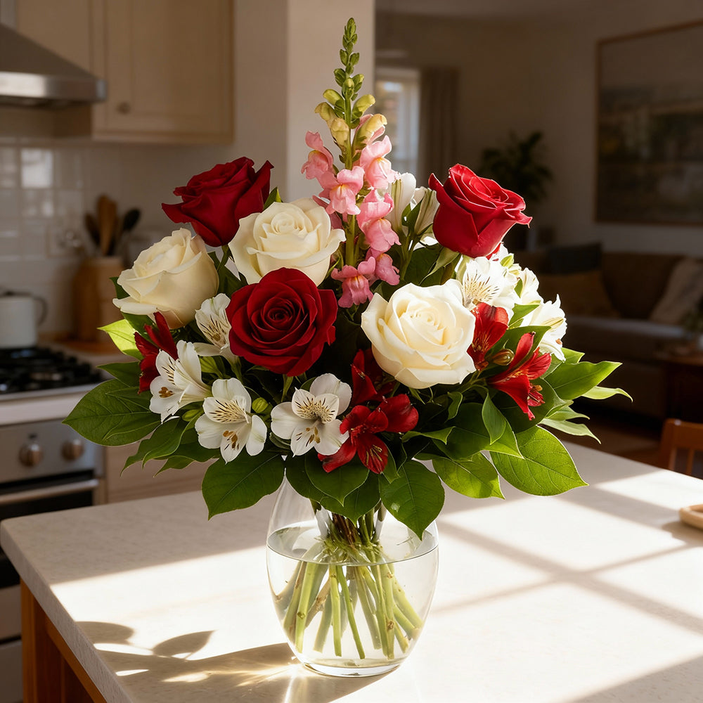 Holiday Wishes Bouquet - Flower Delivery New Zealand