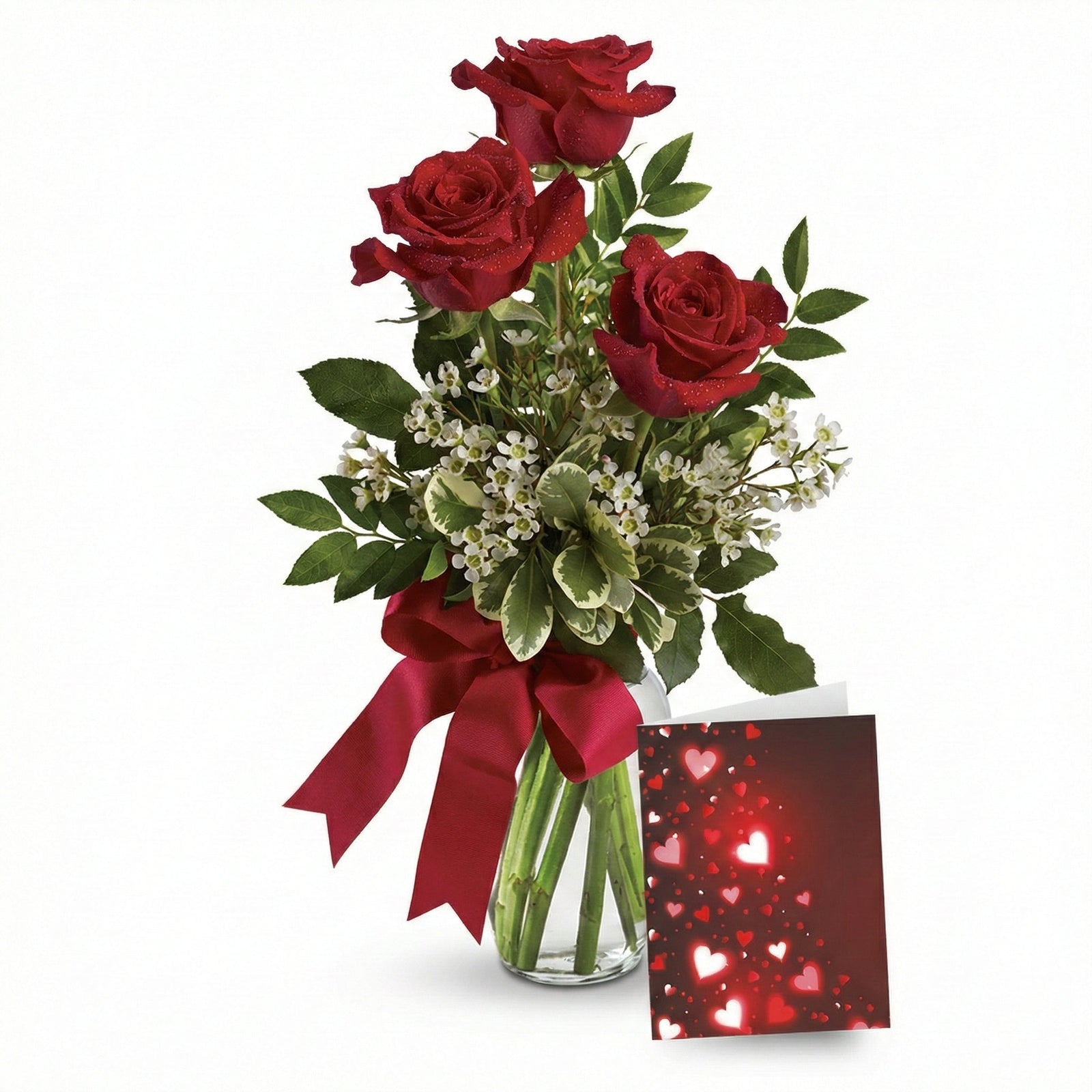 Roses & Card Special - Flower Delivery New Zealand