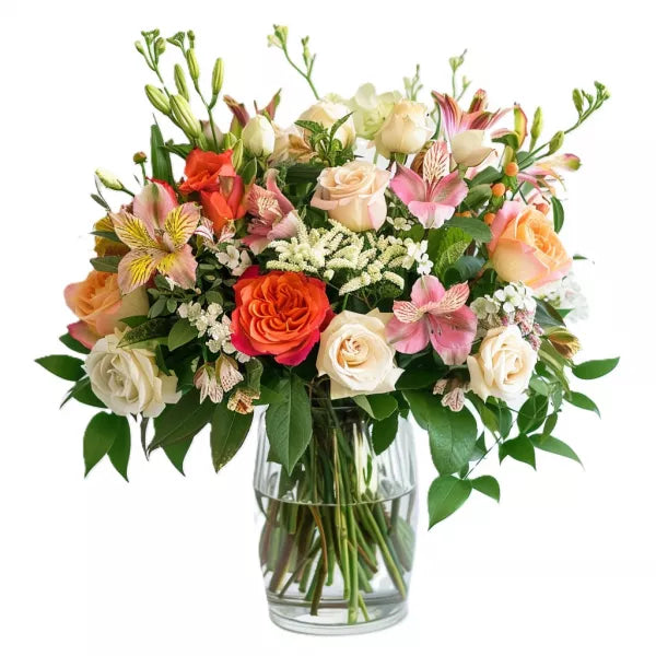 Blushing Elegance - Flower Delivery New Zealand