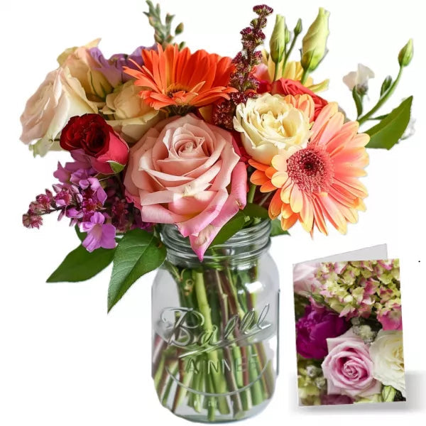 Designer Collection Mason Jar IV - Flower Delivery New Zealand